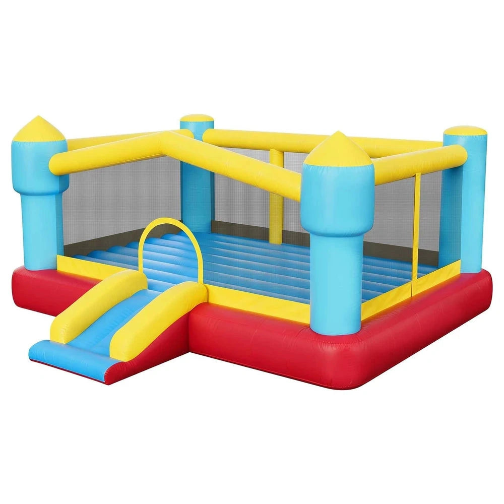 Inflatable Bounce House – Backyard Bouncer with Slide & Basketball Hoop