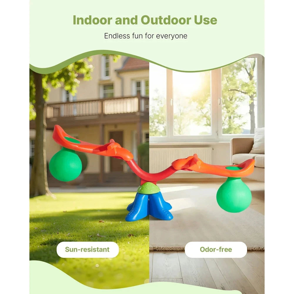 Swiveling Outdoor Kids Seesaw – 360° Spinning Backyard Teeter-Totter