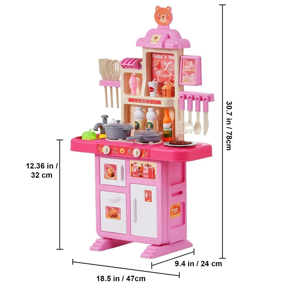 Toddler Cooking Playset – Interactive Pretend Kitchen with Lights, Sounds & Water Play