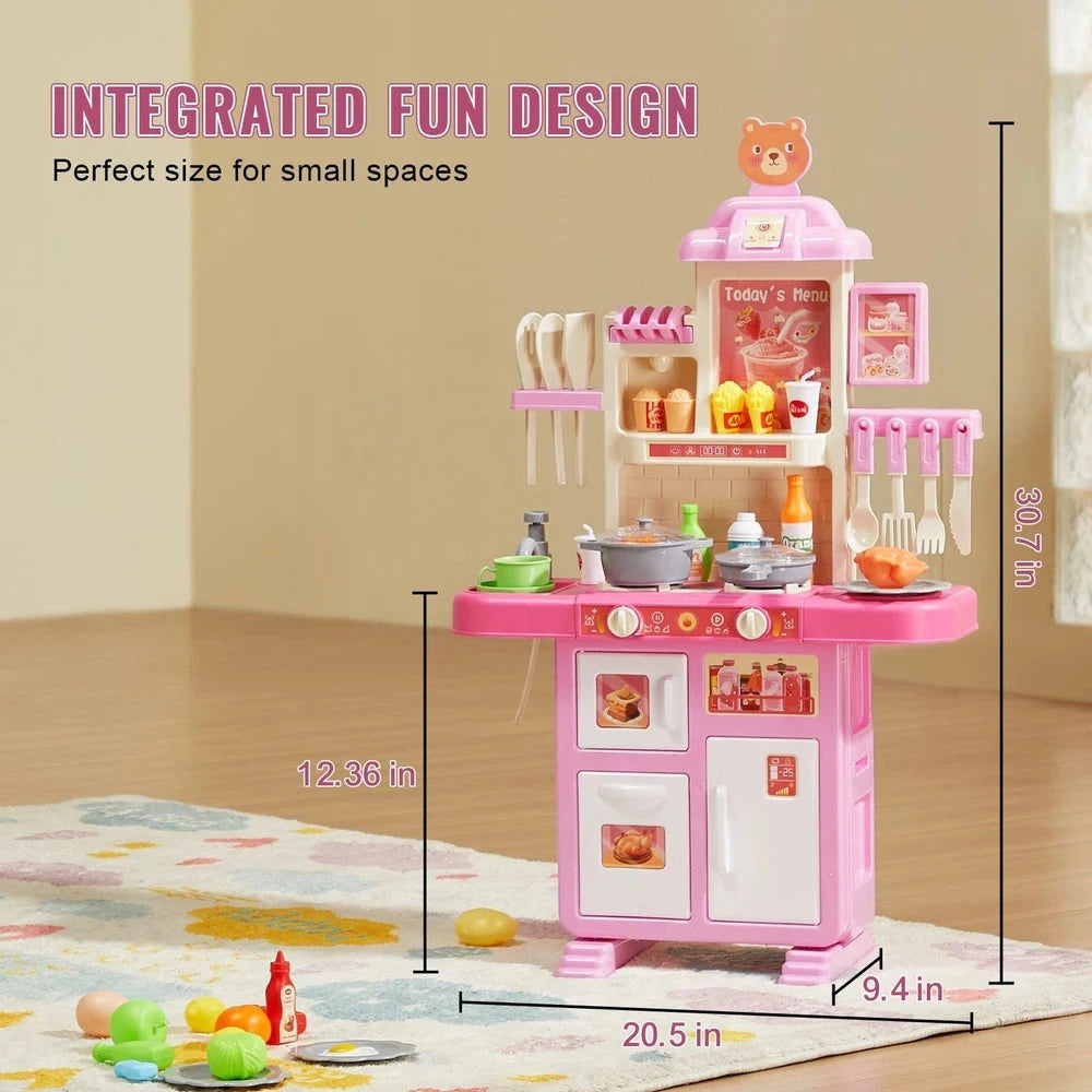 Toddler Cooking Playset – Interactive Pretend Kitchen with Lights, Sounds & Water Play