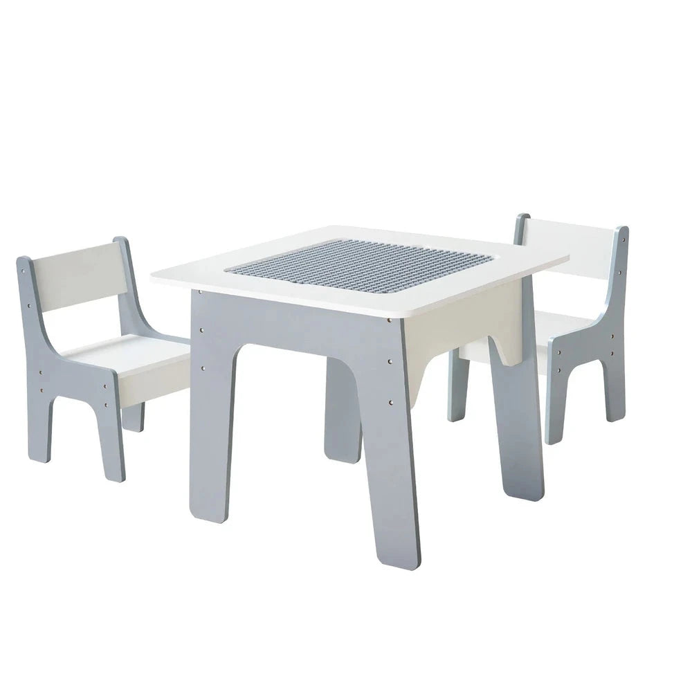 Kids Activity Table & Chair Set – Building & Drawing Play Table for Toddlers