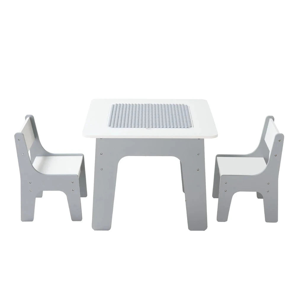 Kids Activity Table & Chair Set – Building & Drawing Play Table for Toddlers