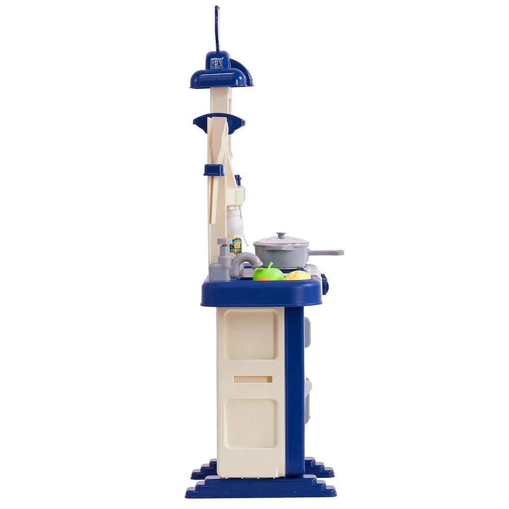 Interactive Toddler Kitchen Playset – Pretend Kitchen with Lights & Sounds