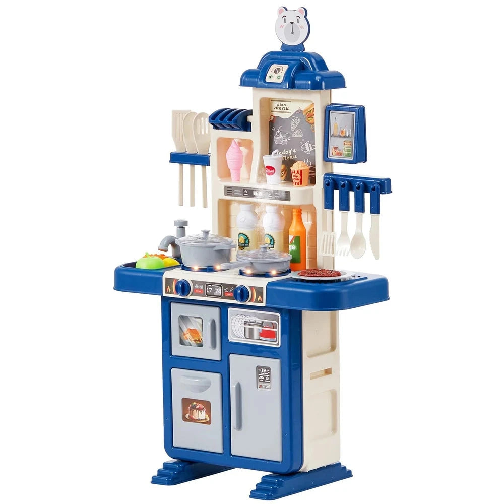 Interactive Toddler Kitchen Playset – Pretend Kitchen with Lights & Sounds