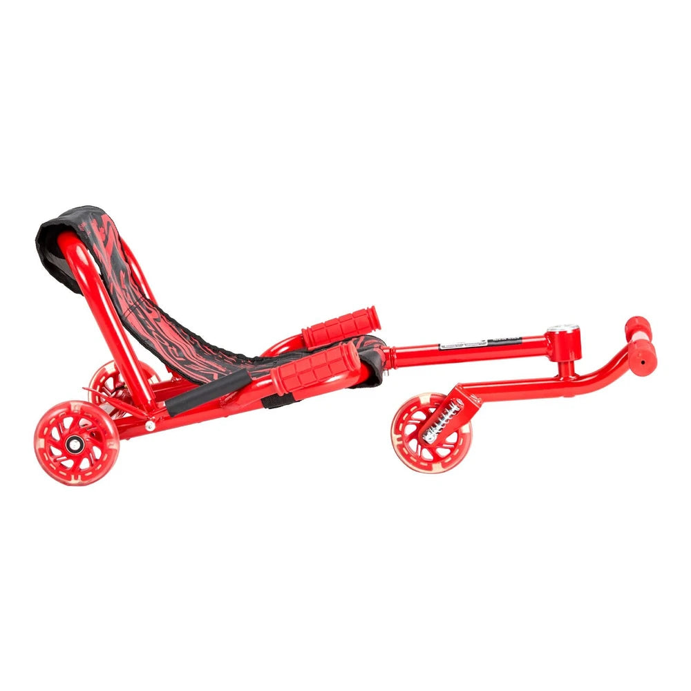 Kids Drifting Scooter – Wiggle Ride-On with LED Flashing Wheels (Red)