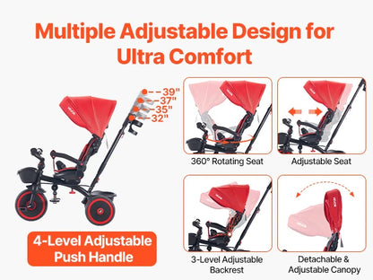 Convertible Toddler Tricycle Stroller