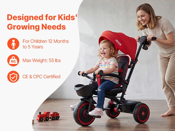 Convertible Toddler Tricycle Stroller