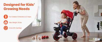 Convertible Toddler Tricycle Stroller