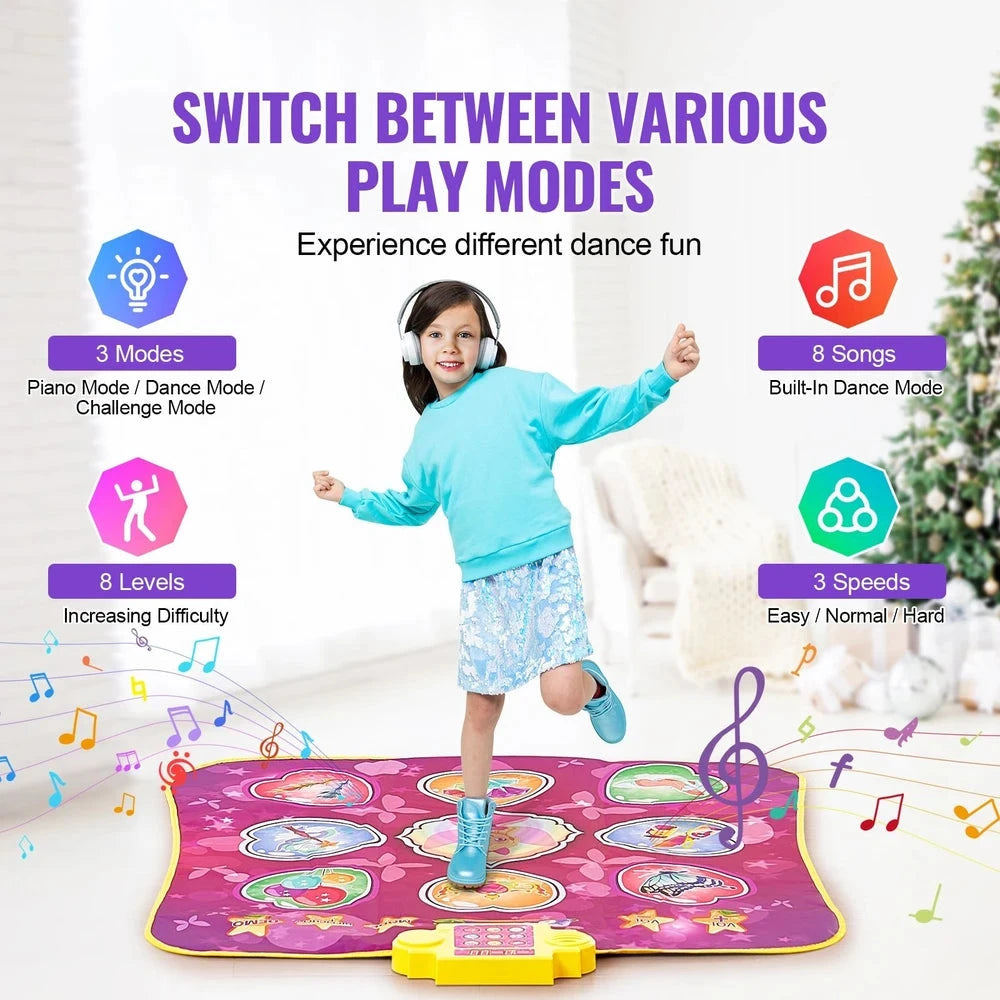 Electronic Rhythm Dance Mat – Musical Game Mat with Multiple Modes for Kids