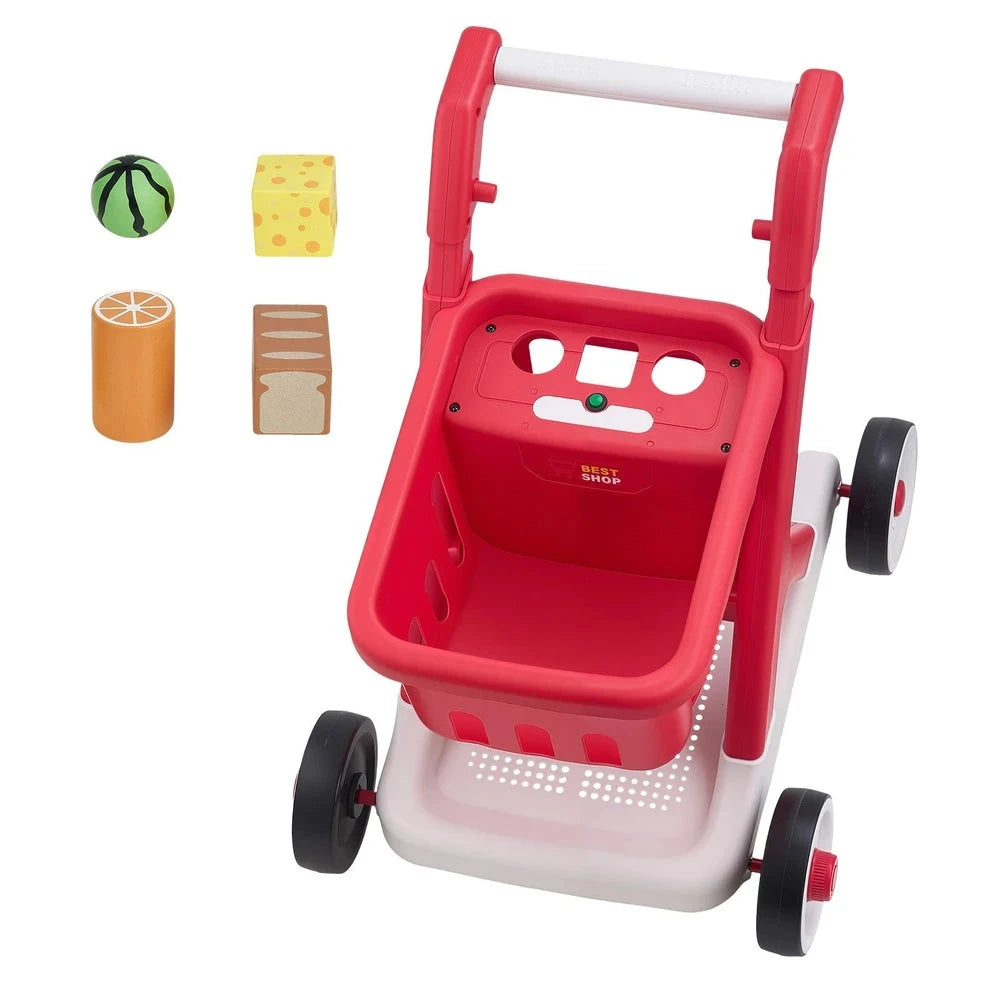 Interactive Kids Shopping Cart – Pretend Grocery Cart with Lights & Sounds