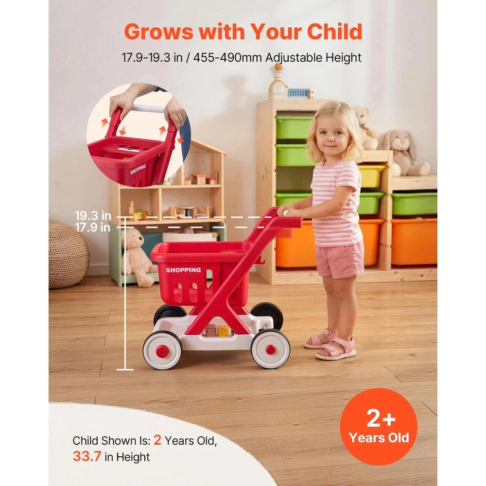 Interactive Kids Shopping Cart – Pretend Grocery Cart with Lights & Sounds