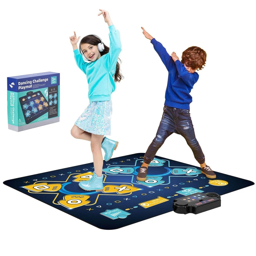 Interactive Rhythm Dance Mat – Two-Player Musical Game Mat for Kids