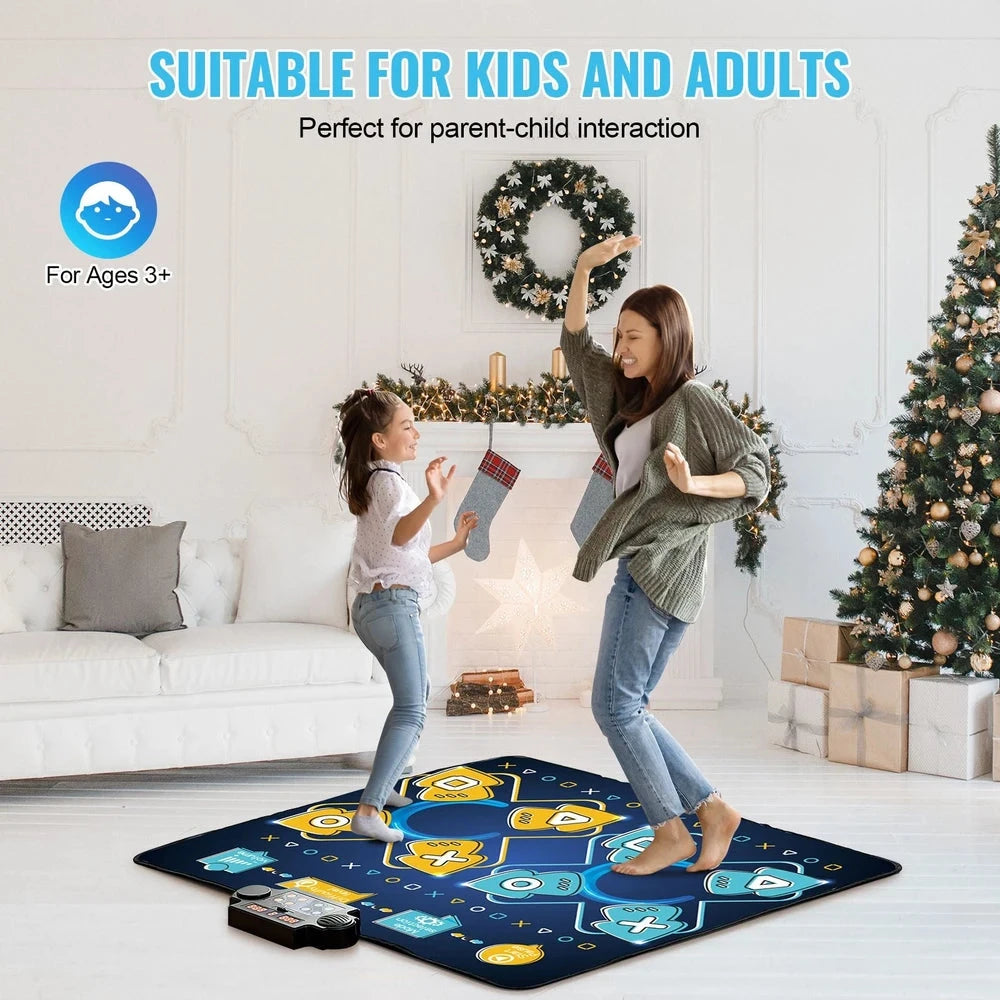 Interactive Rhythm Dance Mat – Two-Player Musical Game Mat for Kids
