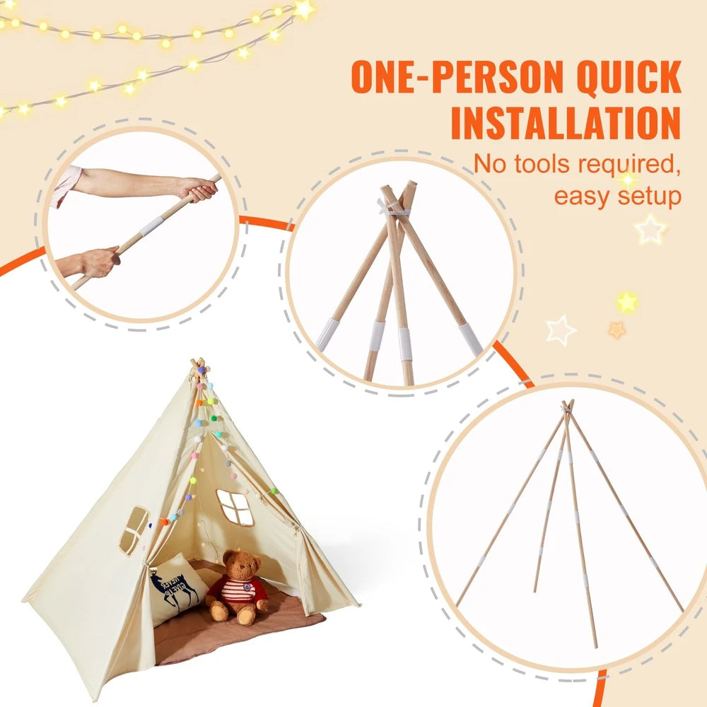Kids Play Tent – Pop-Up Playhouse with Decorative Balls