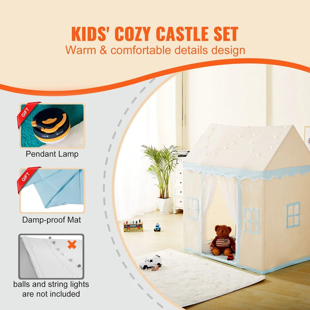 Kids Play Tent – Pop-Up Playhouse with Tent Lamp