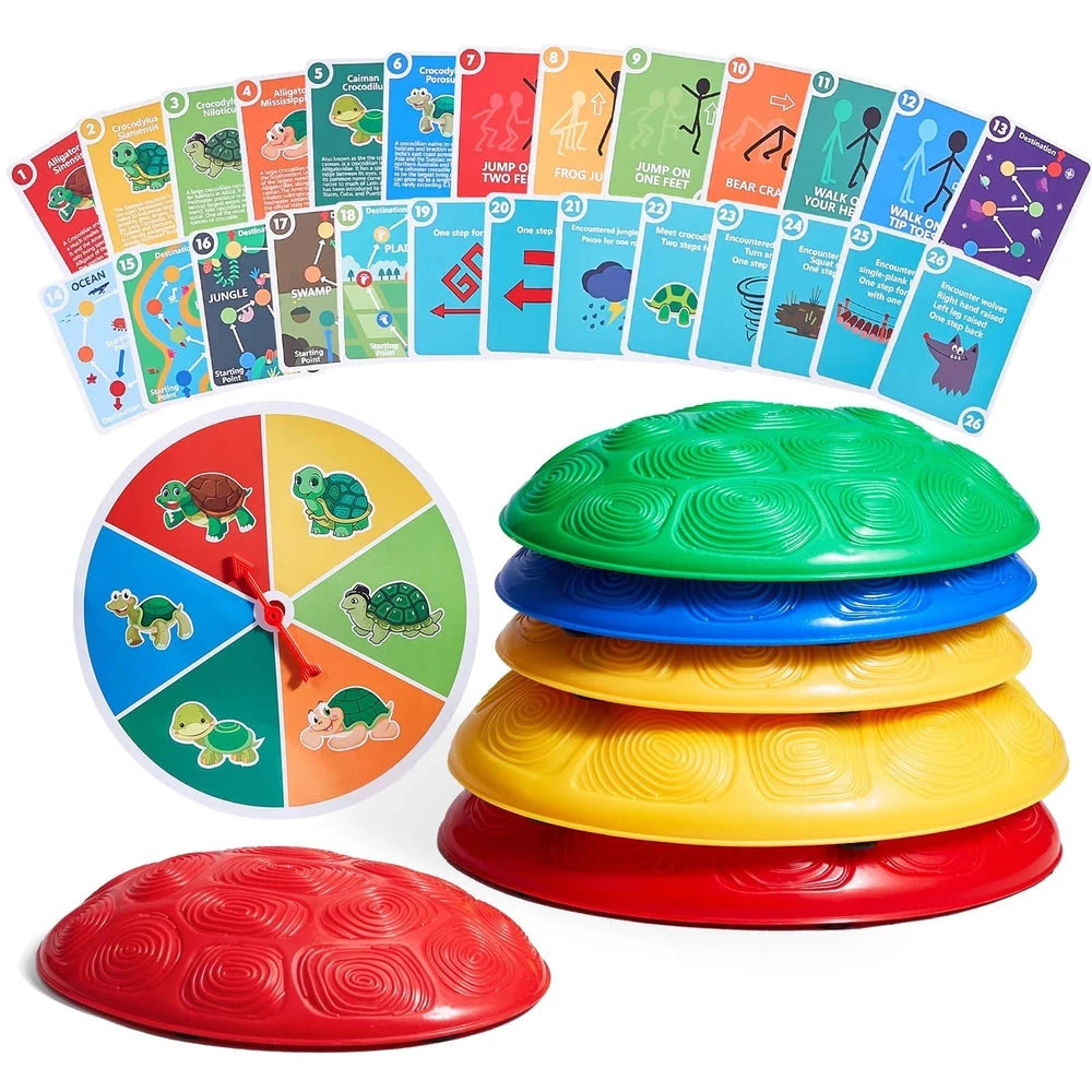Turtle Balance Stepping Stones – Coordination Play Set for Kids