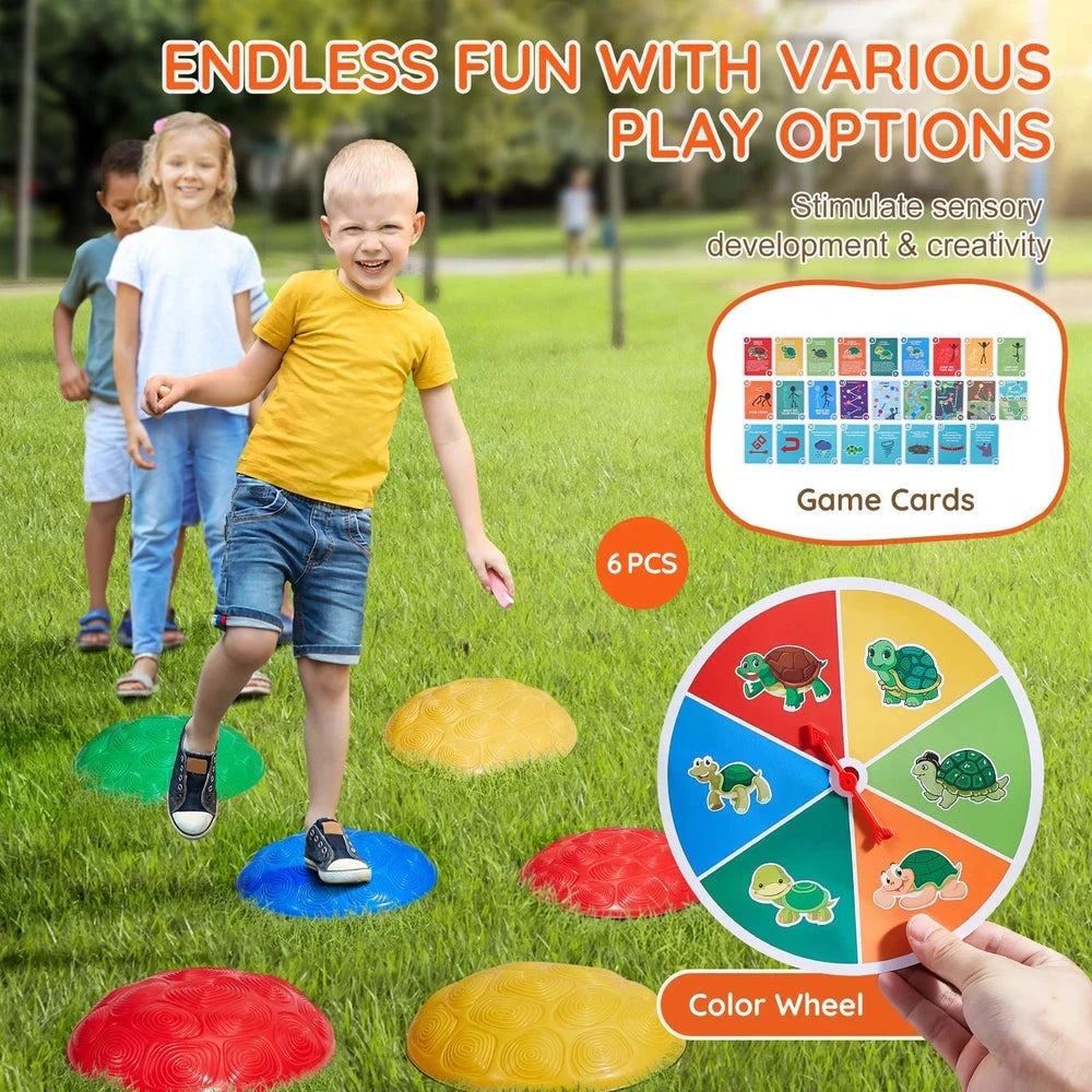 Turtle Balance Stepping Stones – Coordination Play Set for Kids