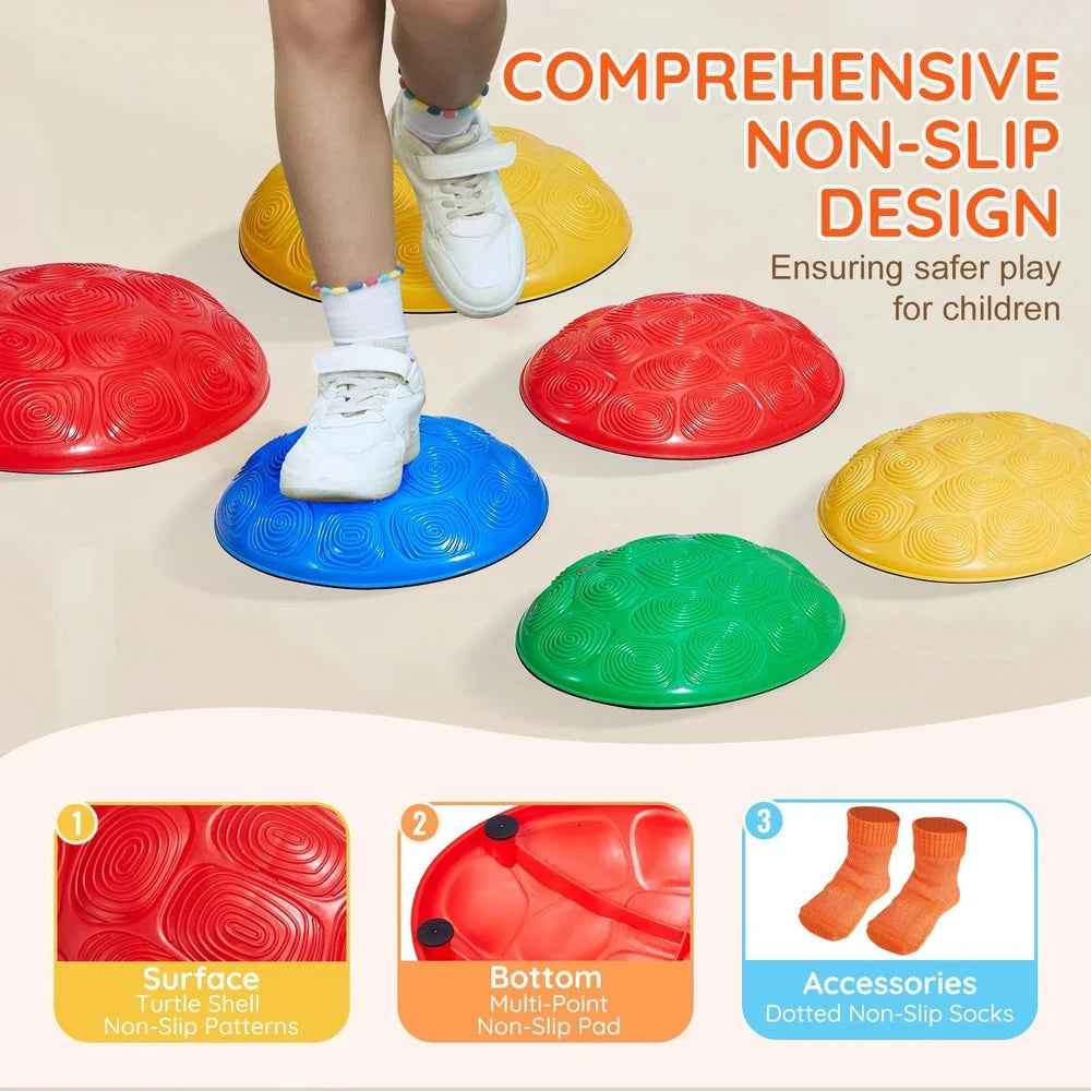 Turtle Balance Stepping Stones – Coordination Play Set for Kids