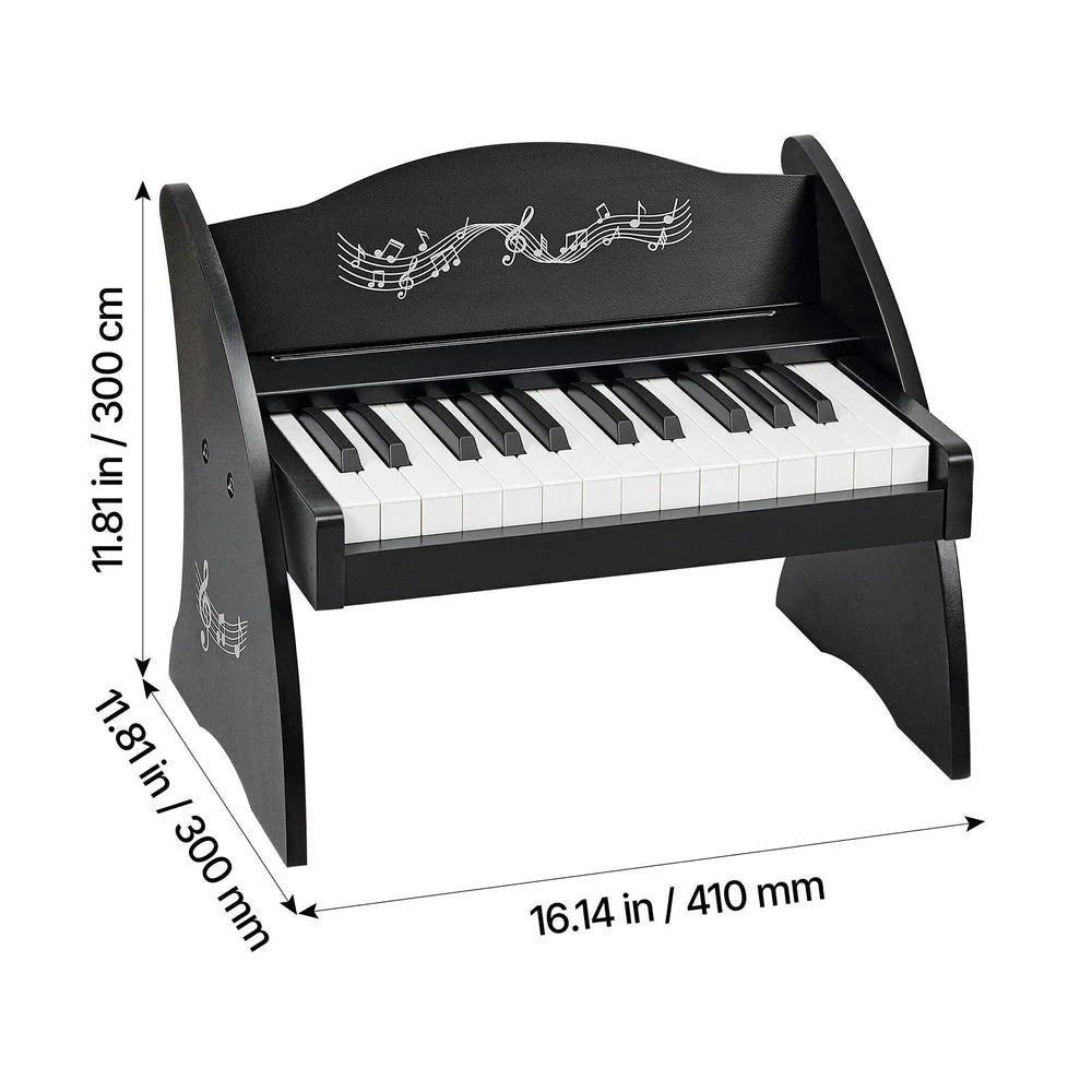 Wooden Kids Piano Keyboard – 25-Key Beginner Piano with Adjustable Volume (Color)