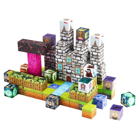 Magnetic Blocks 100 PCS – Cemetery Zombies STEM Building Set, Ages 3+